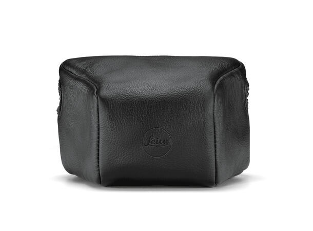 Leica Pouch i skinn til M svart Svart farge, liten front. 